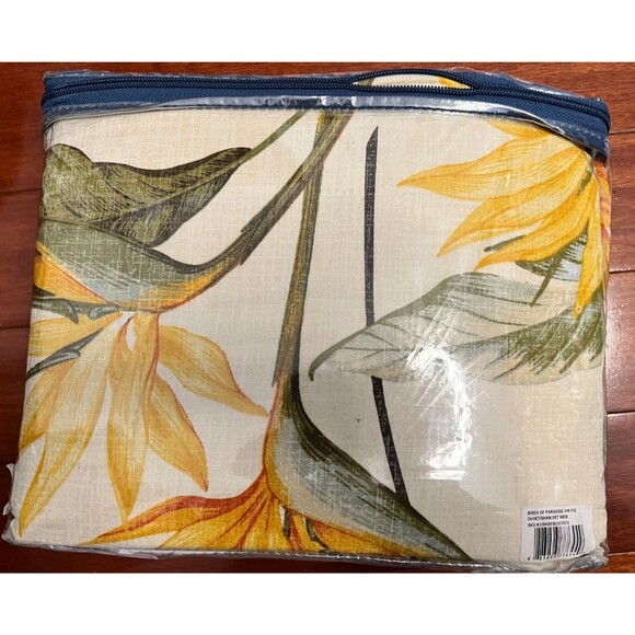 TOMMY BAHAMA Birds Of Paradise 3pc Cotton Duvet Cover Set Full/Queen NIP - Picture 5 of 8